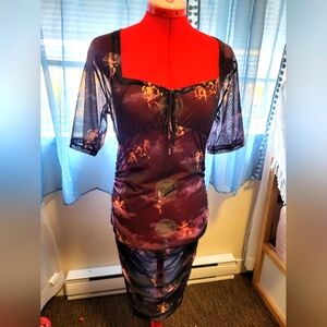 XL Motel Sheer Dress